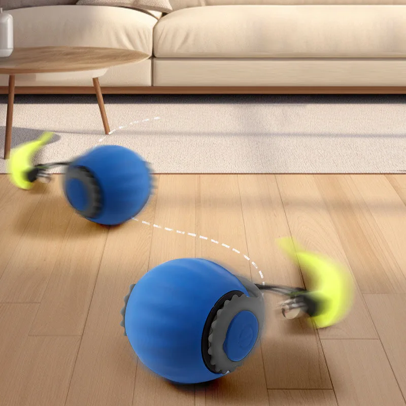 Intelligenter Katzenball, elektrisches Katzenspielzeug, selbstaktivierender Langeweile-Ball, sicheres, bissfestes Haustierspielzeug