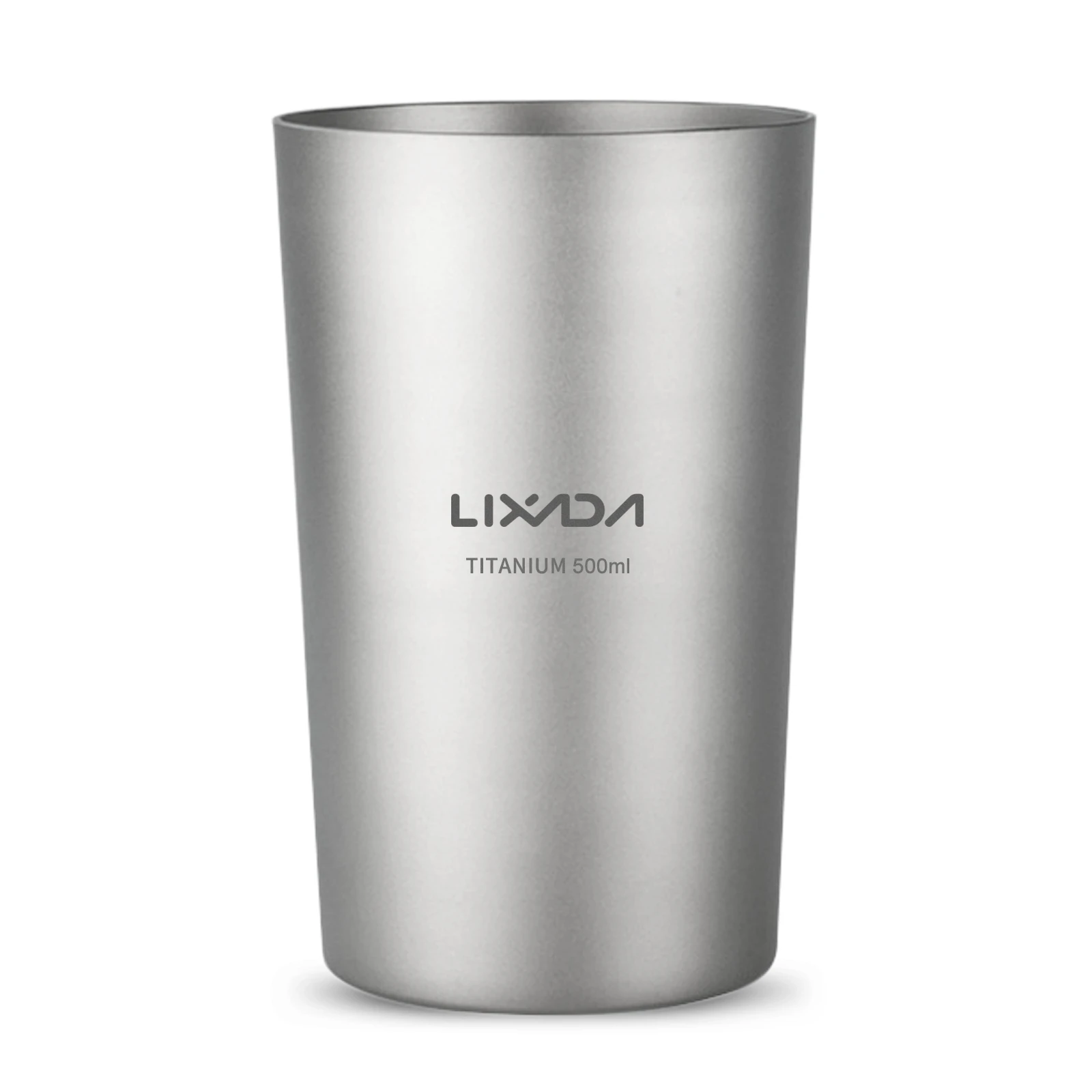 

Lixada 300ml/500ml Double Wall Titanium Water Cup Coffee Tea Mug for Home Outdoor Camping Hiking Backpacking Picnic