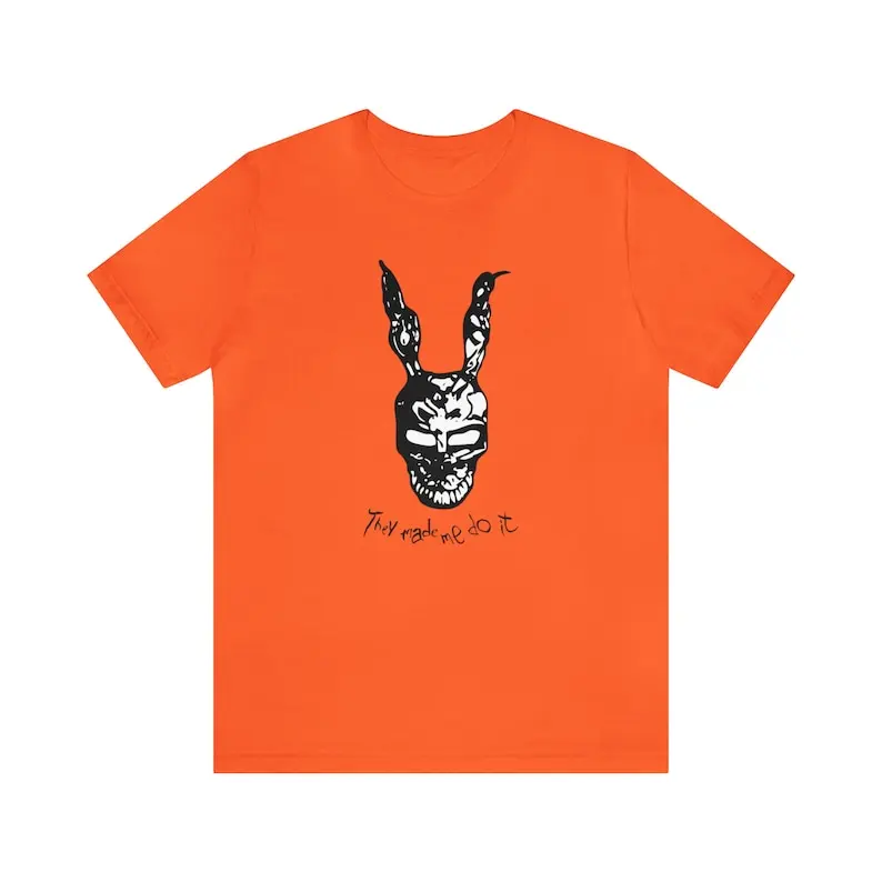 

Donnie D. Rabbit T-Shirt, Cinema Tee, Darko Tee, Movie Shirt, Late 90s Movie Tee, y2k Style, Dark Movie