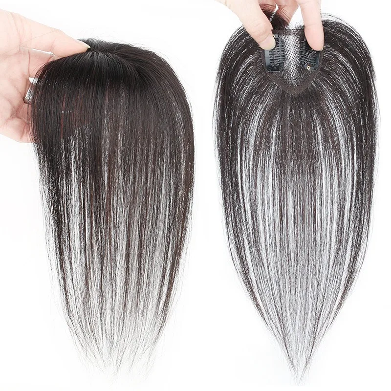 Two Colors Peach Heart Shape Hair Piece Remy Natural Human Hair Topper Quickly Increase Sales Volume For Women Hair Thinning