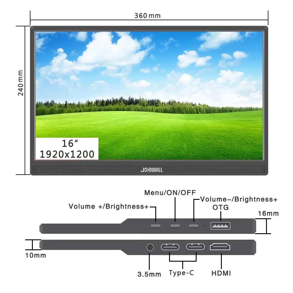 Monitor portátil 14 \