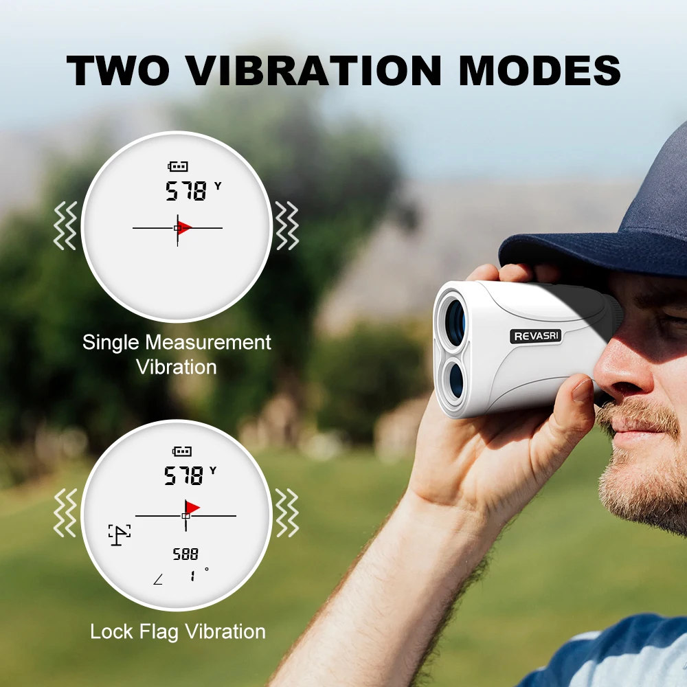 Golf Rangefinder 1000 Yards Mini Golf Range Finder With Slope Compensation and Flag Locking Vibration Lightweight For Golfing