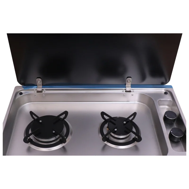 

High Quality Wholesale RV SINK And Burner Cooktop Stove Hob Combo For Caravan Camper Boat Yachet