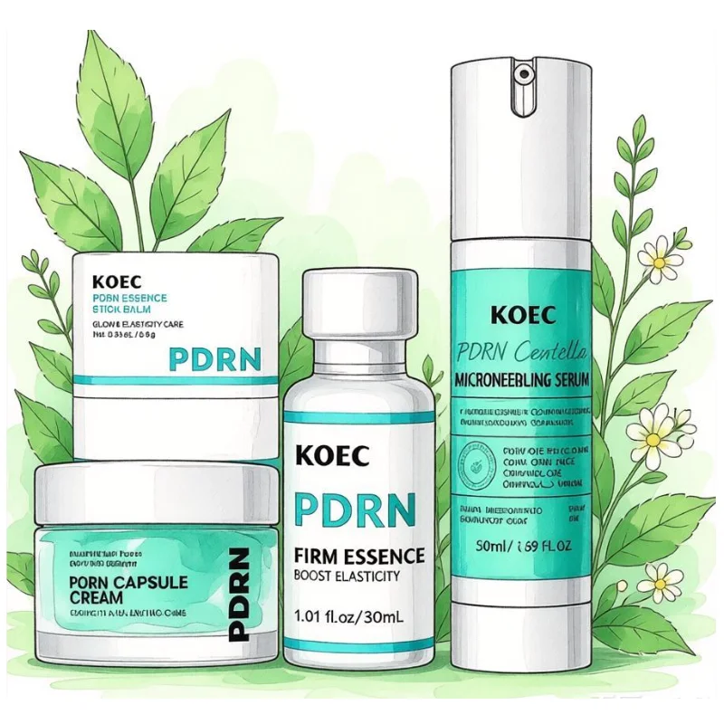 PDRN Centella Asiatica Firming Serum, Soothing Repair Moisturizing Essence, Hyaluronic Acid Deep Nourishing Face Cream Capsule