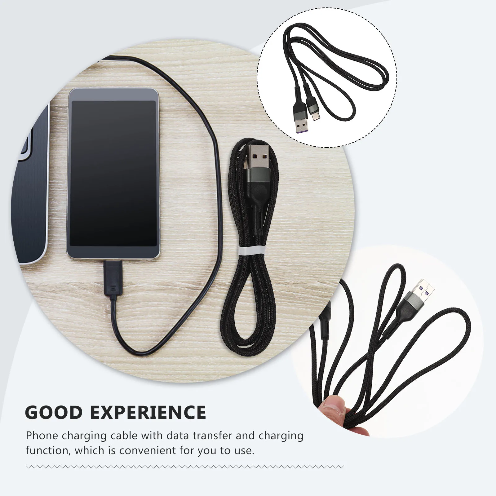

2 шт., 5A, кабель типа C, быстрая зарядка, линия передачи данных, USB-кабели для мобильного телефона, прочный плетеный шнур, скорость портативного устройства