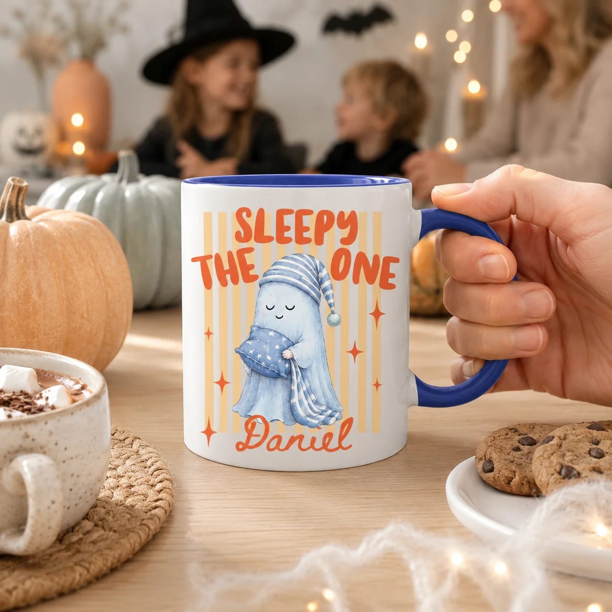 Personalized Boo Crew Matching Halloween Mug Cute Ghost Custom Family Names Water Cups Spooky‑Season Coffee Cup Holiday Gift
