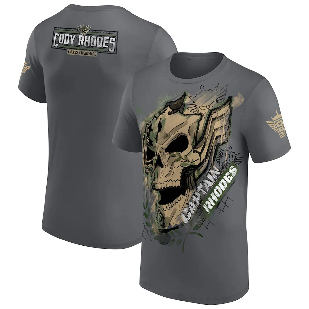 Men's Cody Rhodes Captain Rhodes Ringer T-Shirt 3D Printed Sports Quick Dry Short Sleeve Top Daily Casual Plus Size T-Shirts