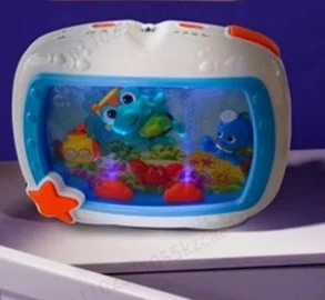 Baby Sleep Soother with Remote Control - Ocean Wave Projector & White Noise Sound Machine for Nursery with LED Lights & Melodies