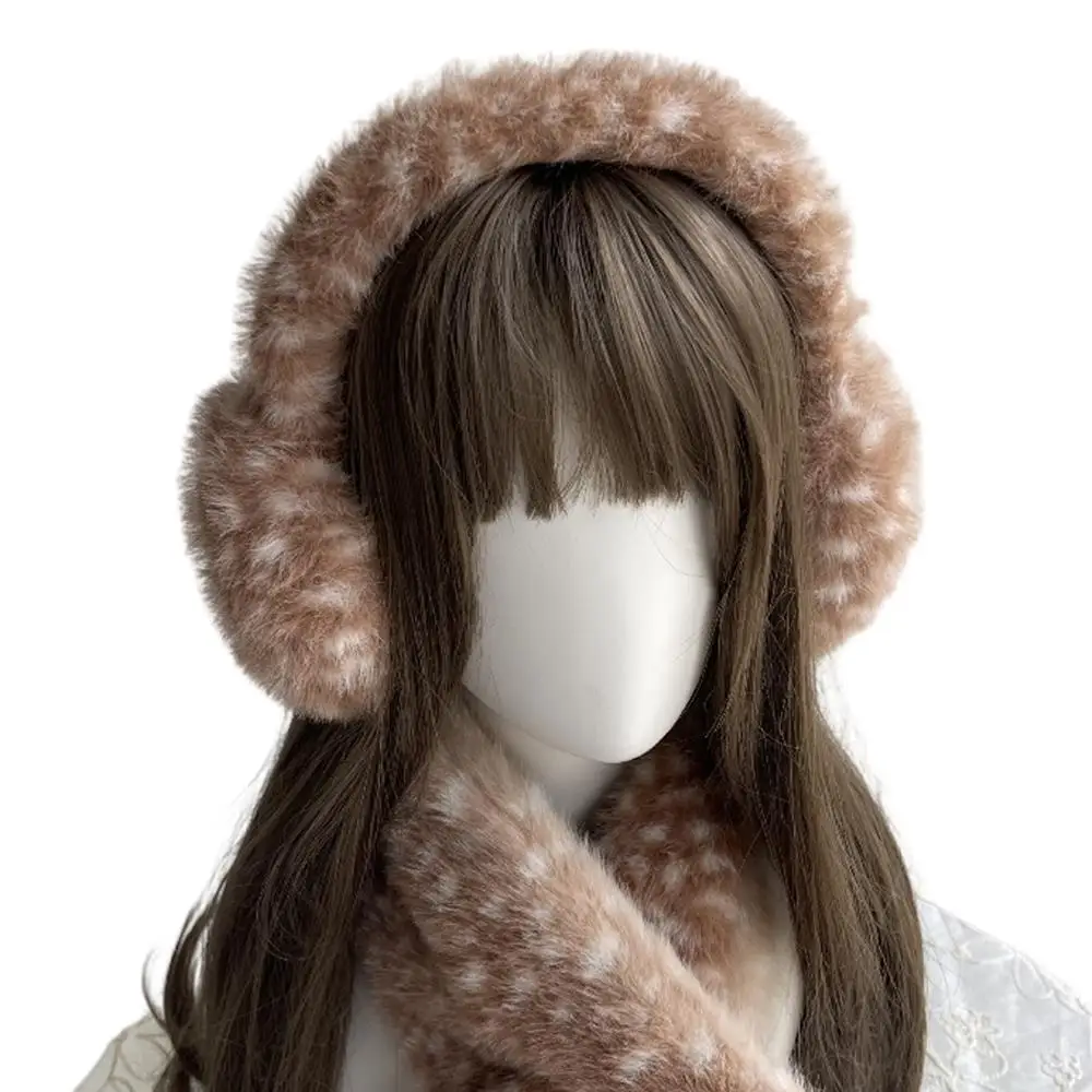 الشتاء الأيائل أفخم وشاح عيد الميلاد السنة الجديدة آذان الغزلان قرون هيرباند الرنة فروي رشاقته غطاء للأذنين تأثيري إكسسوارات الشعر #5