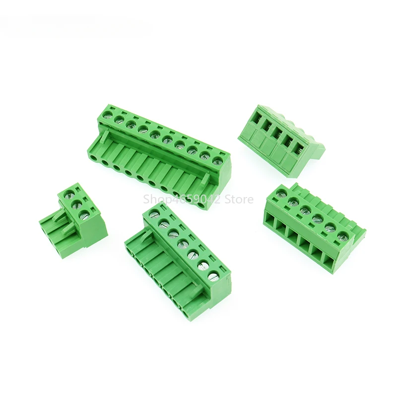 5PCS/Lot 2P 3P 4P 5P 6P 7P 8P 9P 10P 5.08mm Pitch Connector KF2EDGK Pluggable Screw Through Hole Terminal Block