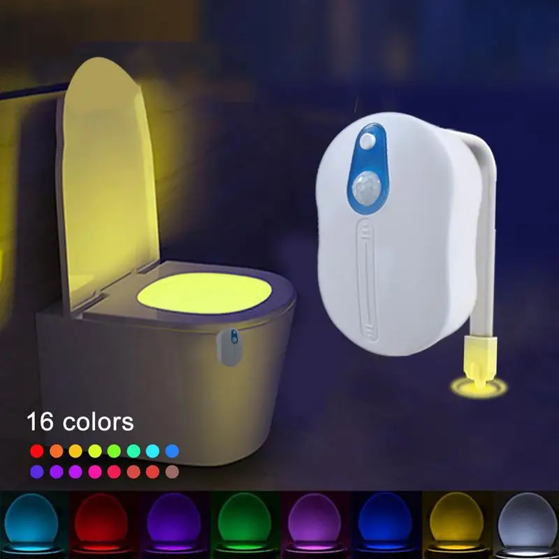 Bewegungsmelder Toilette Nachtlicht Sensor aktivierte Lampe LED Badezimmer Sensor aktiviert Nachtlicht für Home Hotel Badezimmer