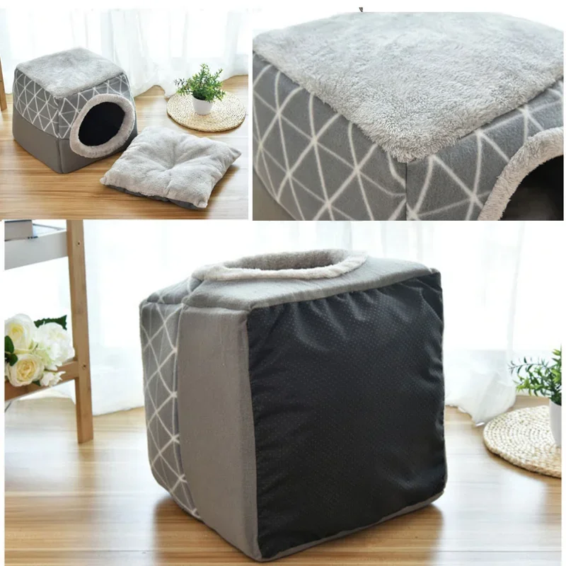 Popular Cat Nest Four Seasons Universal Closed Cat House Villa Cat House Dog Nest Small Dog Pet Supplies