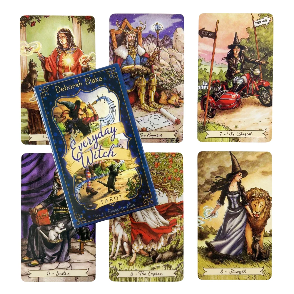 Everyday Witch Tarot Cards A 78 Deck Oracle English Visions Divination Edition Borad Playing Games