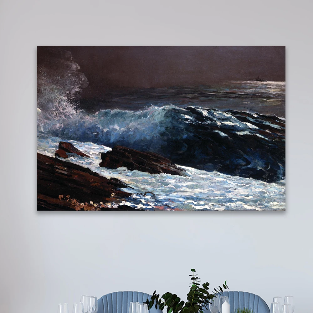 The Gulf Stream by Winslow Homer Classic Oil Painting Prints Canvas Poster Wall Art Decor Home The Blue Boy by Winslow Homer Art