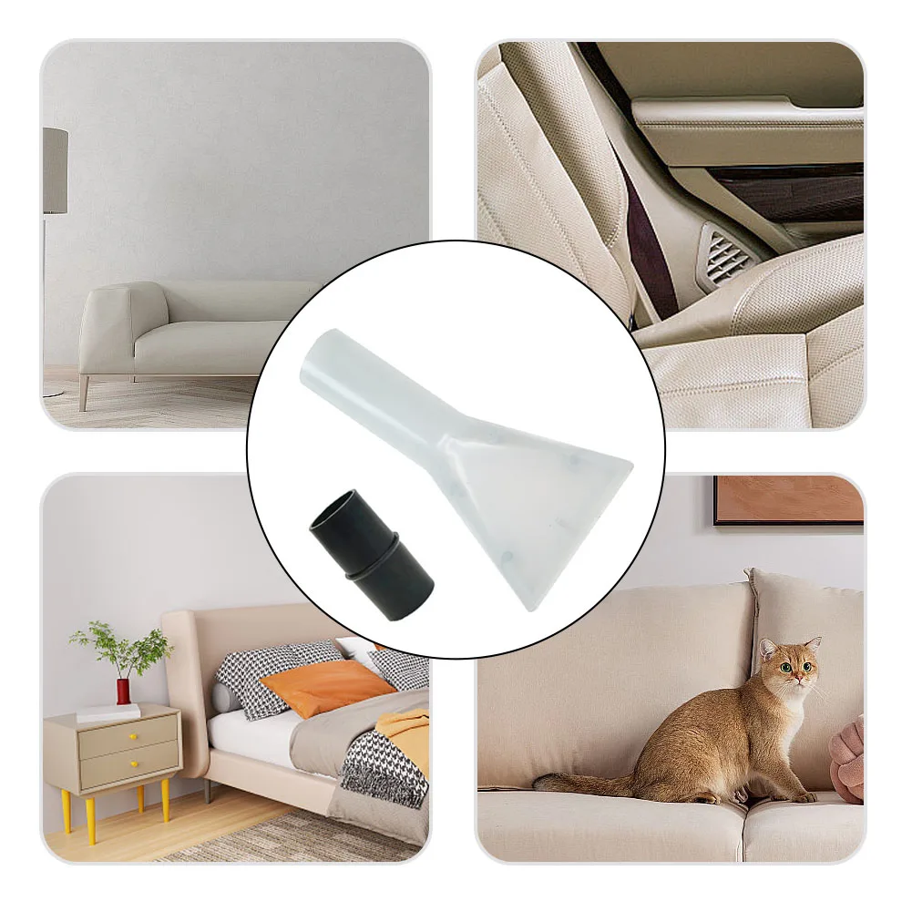 1PC 32-35mm Vacuum Cleaner Extraction Nozzle Spin Brush Head Clear Carpet Sofa Cleaning Nozzle Vacuum Cleaner Part