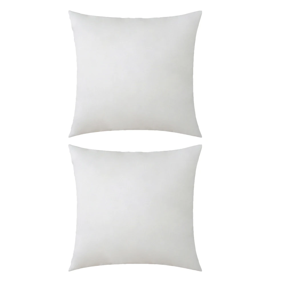 

2pcs Pillow Insert Soft Decorative Cushion Bed Sofa Bedroom Throw Inserts Stuffer Household