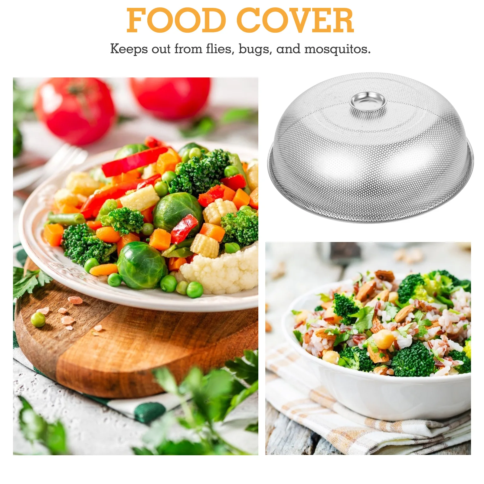 

Stainless Steel Mesh Tent Fly Proof Keeps Fresh Safe Material Outdoor Use Food Nets For Outdoors Food Nets