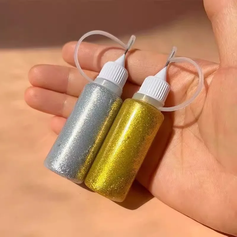 水彩ストロークグリッターチョークフェイシャルパフォーマンス手作りDIYアルバム装飾グリッター接着剤セットグリッター接着剤ステージ