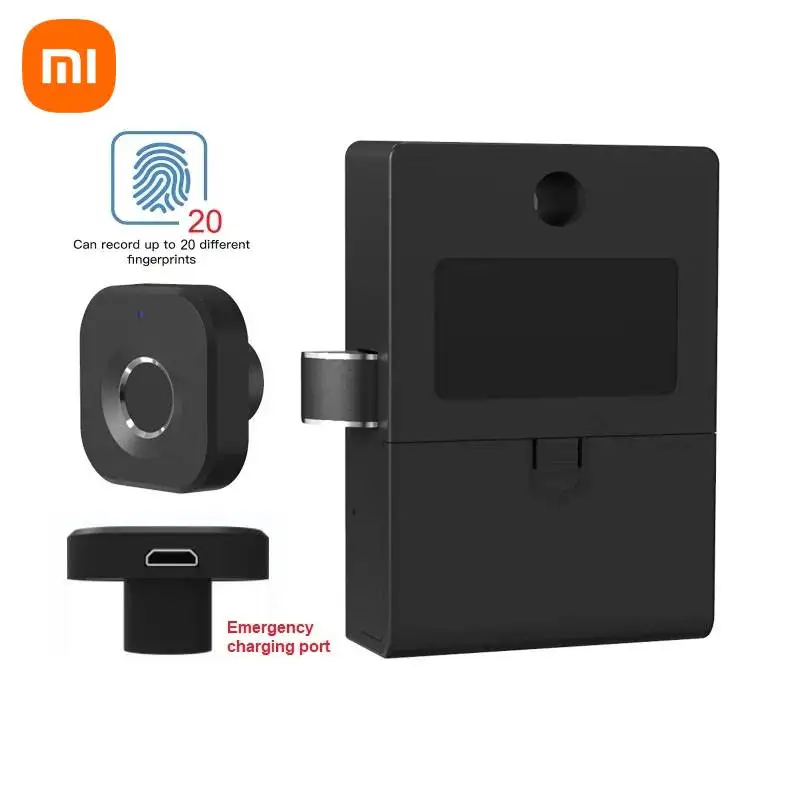 Xiaomi Smart Drawer Cabinet Lock Tuya Intelligent Electronic Fingerprint Locks Furniture Locker Finger Print Smart Door Lock