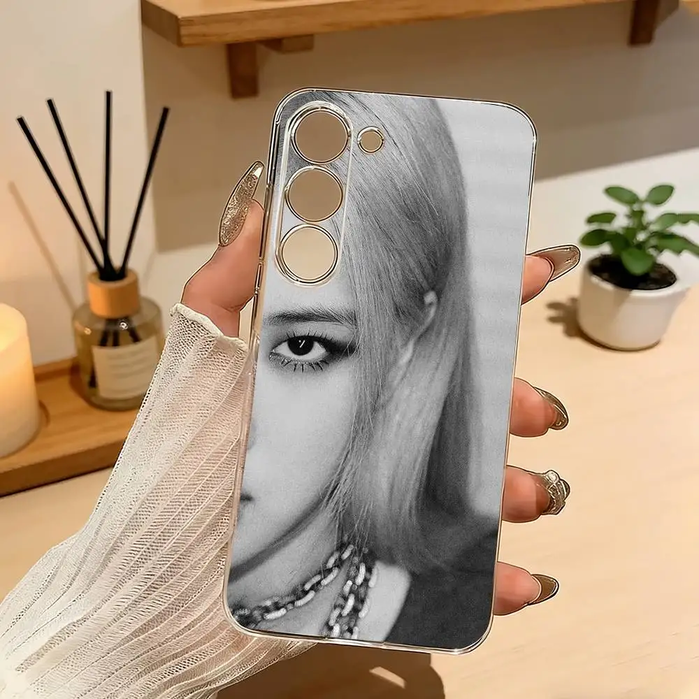 K-Kpop Idol Singer R-Rosé Phone Case For Samsung Galaxy A71,A70,A52,A51,A40,A30 Transparent Cover