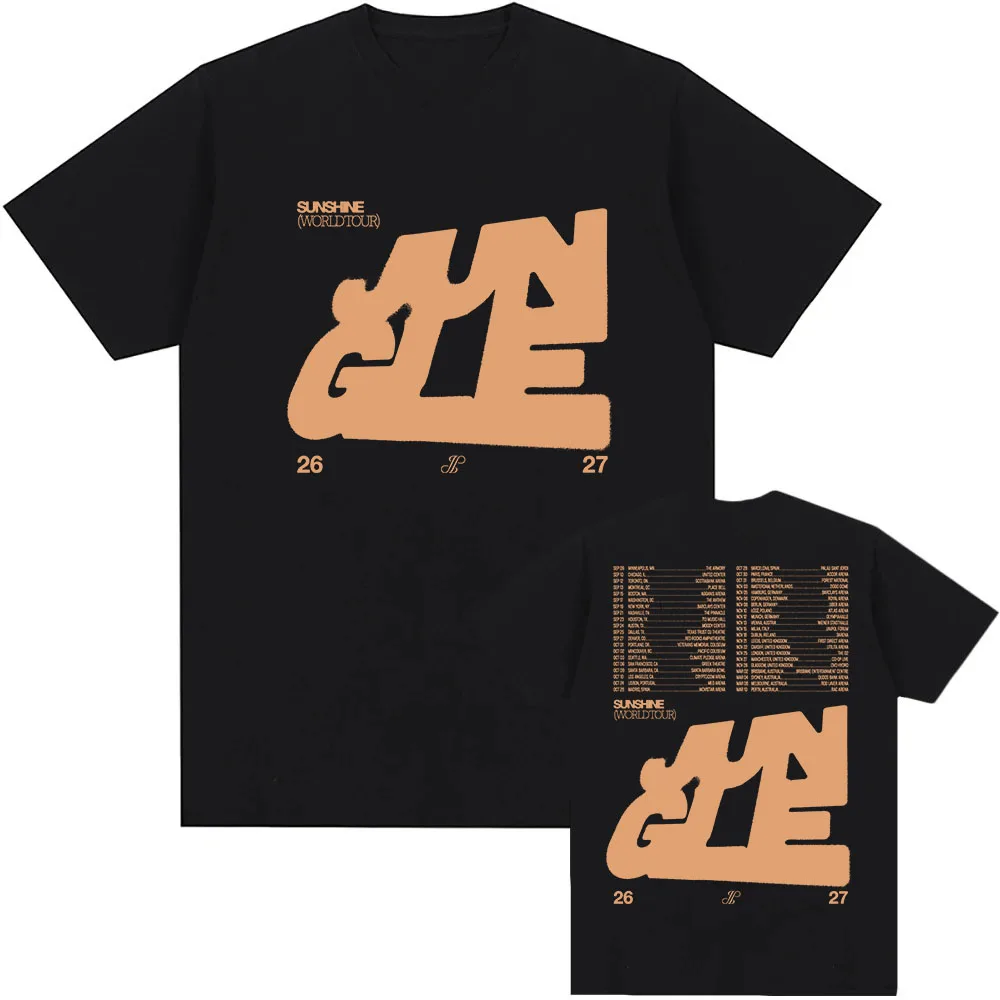 Jungle Sunshine World Tour 2026 T-shirt Unisex Streetwear Short Sleeve Cotton O-neck Mens Tshirts Loose Hip Hop Fashion T Shirts