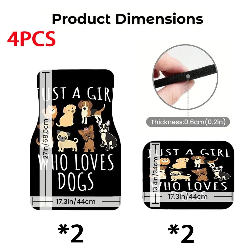 Car Floor Mats, 5pcs, 