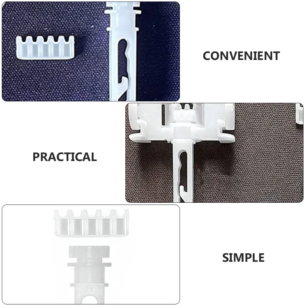 12 مجموعة من البلاستيك الأبيض الستار بكرة الملحقات الستائر الرأسية استبدال أجزاء طقم تصليح لستائر الأجهزة ديكور المكتب #4