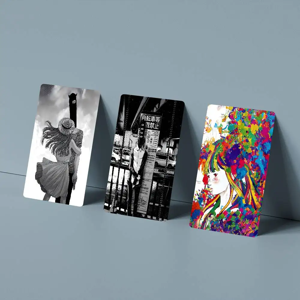 G-Goodnight Punpun Oyasumi Credit Card 4PCS Anti-scratch Waterproof Stickers for Bank Debit Decorative Protection
