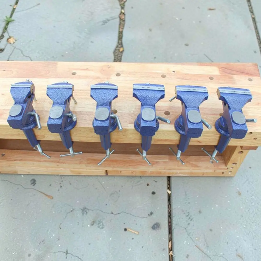 Multi Purpose Bench Vise Rotation Table Clamp Sturdy Support For Household Repair Model Crafting Tool Equipment