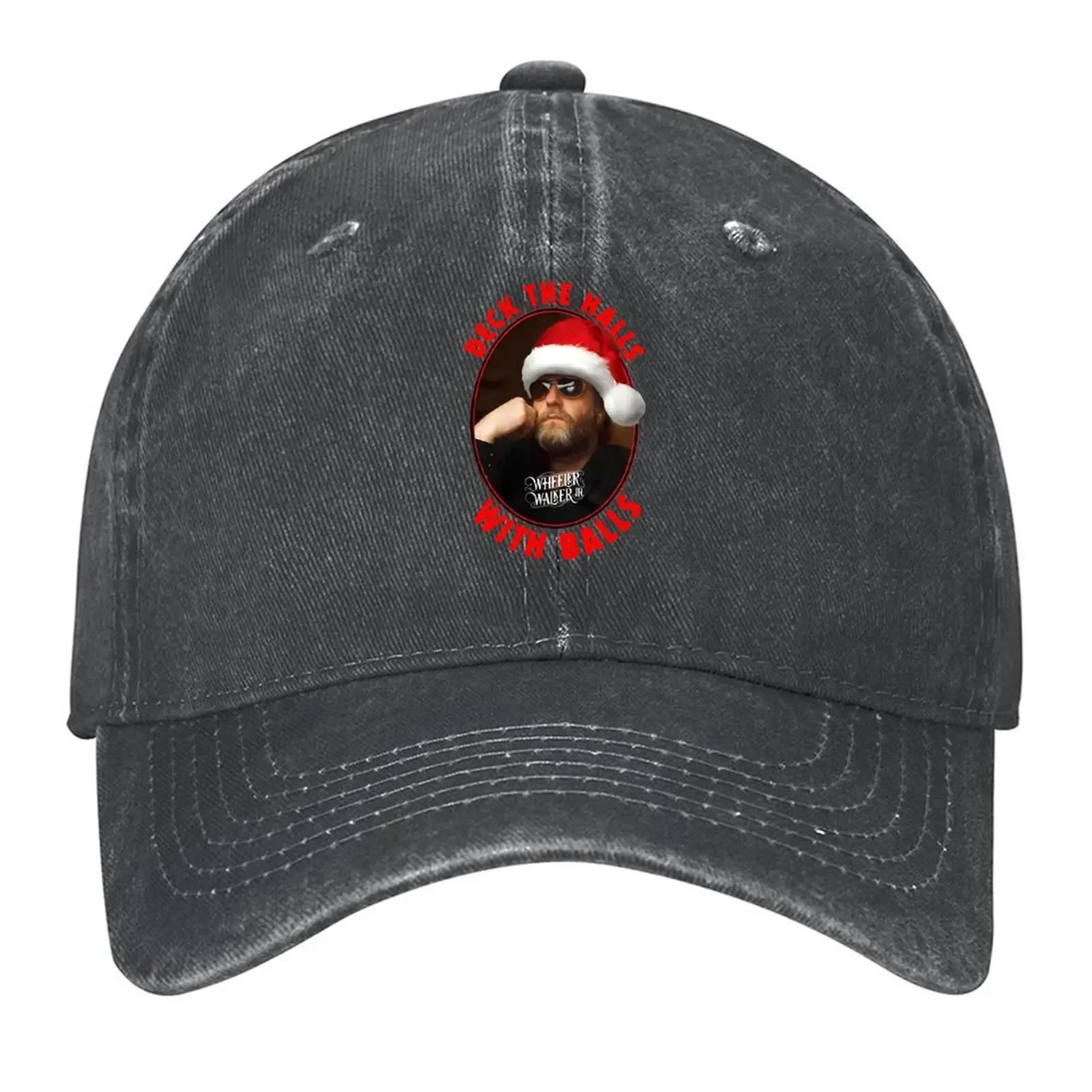New Wheeler Walker Jr Deck The Halls with Balls Christmas Baseball Cap dad hat |-F-| Hood Trucker Cap For Men Women's