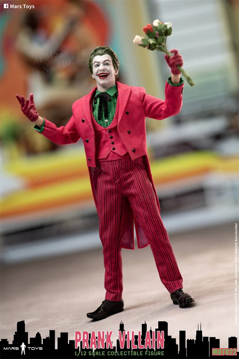 Mars brinquedos mat022 1/12 escala figura colecionável brincadeira vilão palhaço conjunto completo 6 Polegada homens soldado figura de ação bonecas