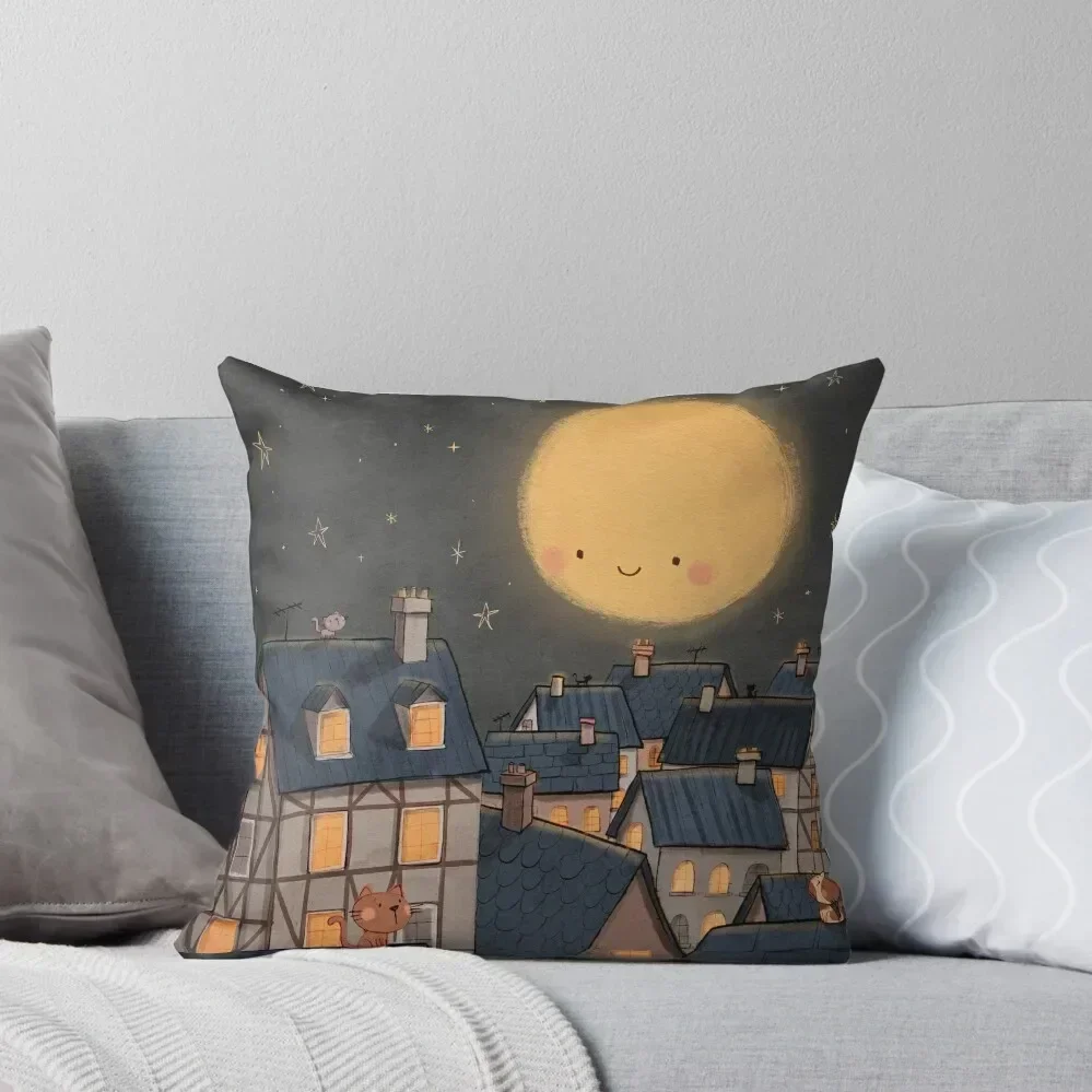 

Good night moon Throw Pillow sleeping pillows pillow cover christmas Decorative Cushions For Living Room Couch Cushions pillow