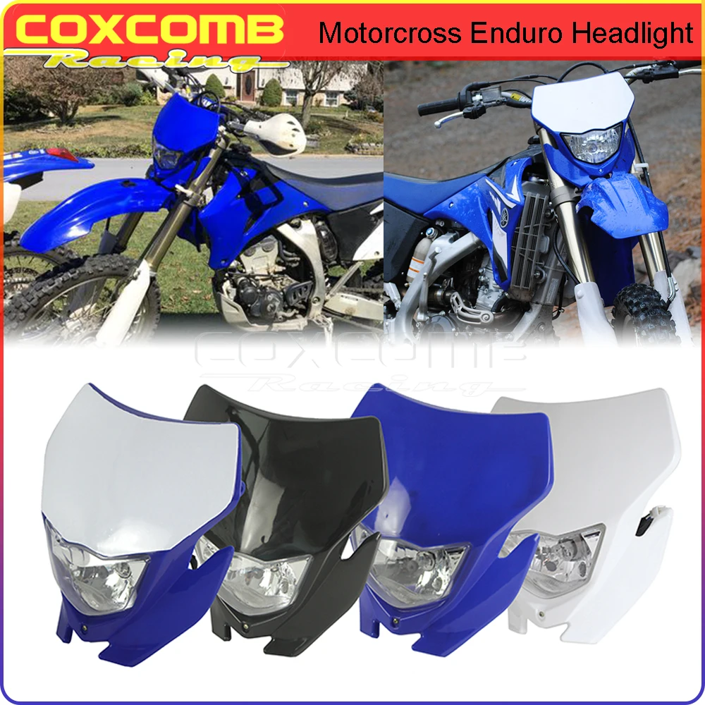 デュアルスポーツヘッドLEDヘッドライト,Mocoクロス,エンデューロ,サイクリング,ヤマハ用250x 250f,450f,yz,85,125,250,350,450