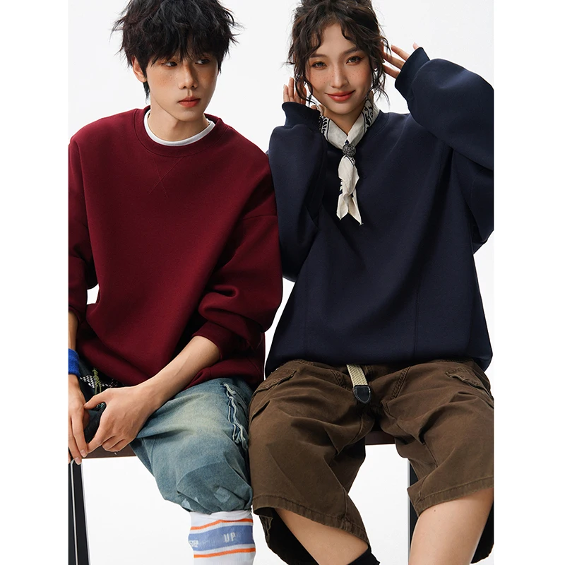 

Spring and Autumn Outdoor Trendy Solid Color Simple Natural Hoodie Couple Mountaineering Hiking Fashion Trendy Versatile Hoodie