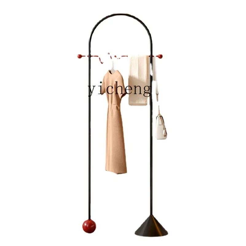 ZZf Light Luxury Retro High-End Art Coat Rack Home Floor Design Hanger