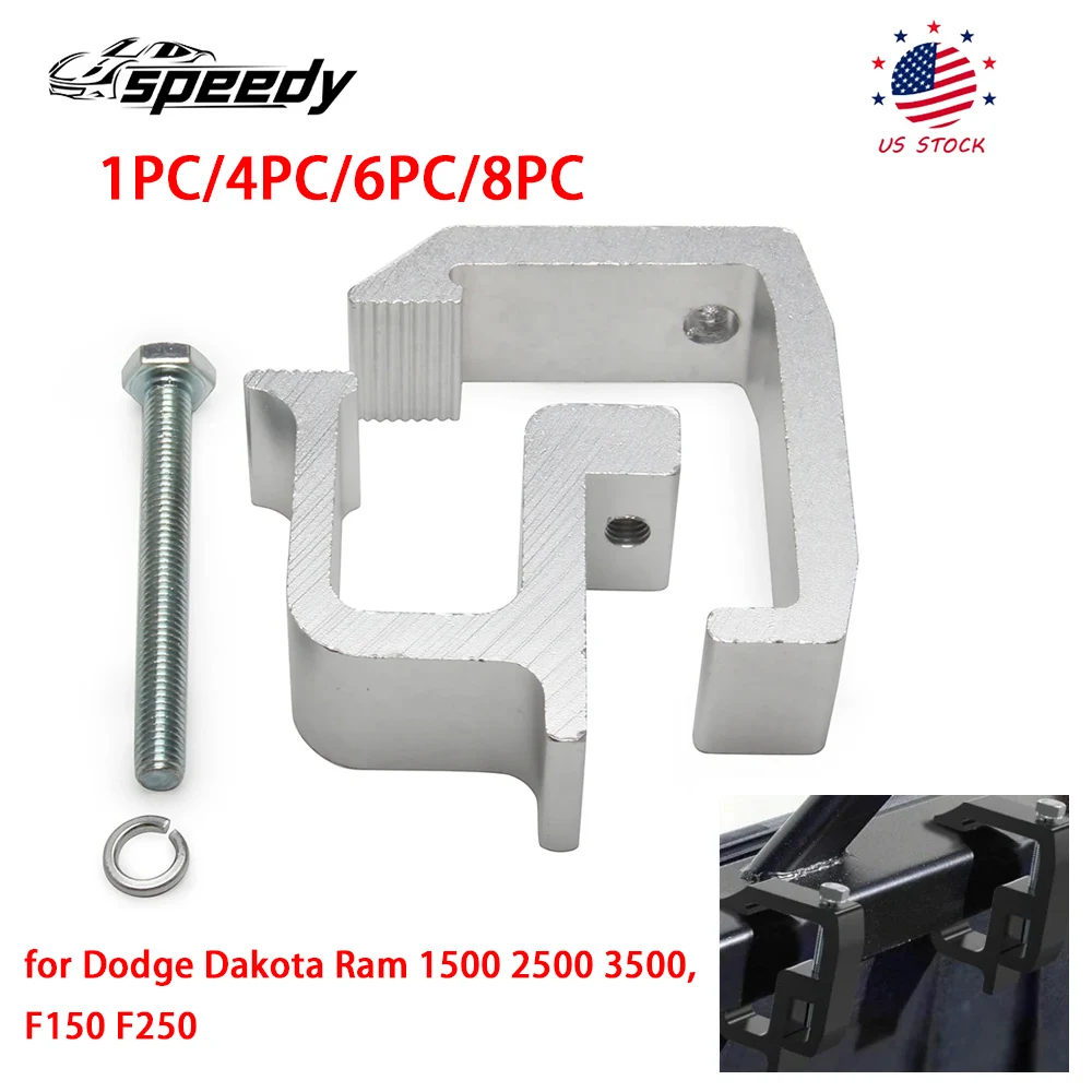 

1PC/4/PC/6PC/8PC Truck Cap Mounting Clamps, Heavy Duty Camper Shell Clamps for Dodge Dakota Ram 1500 2500 3500, F150 F250