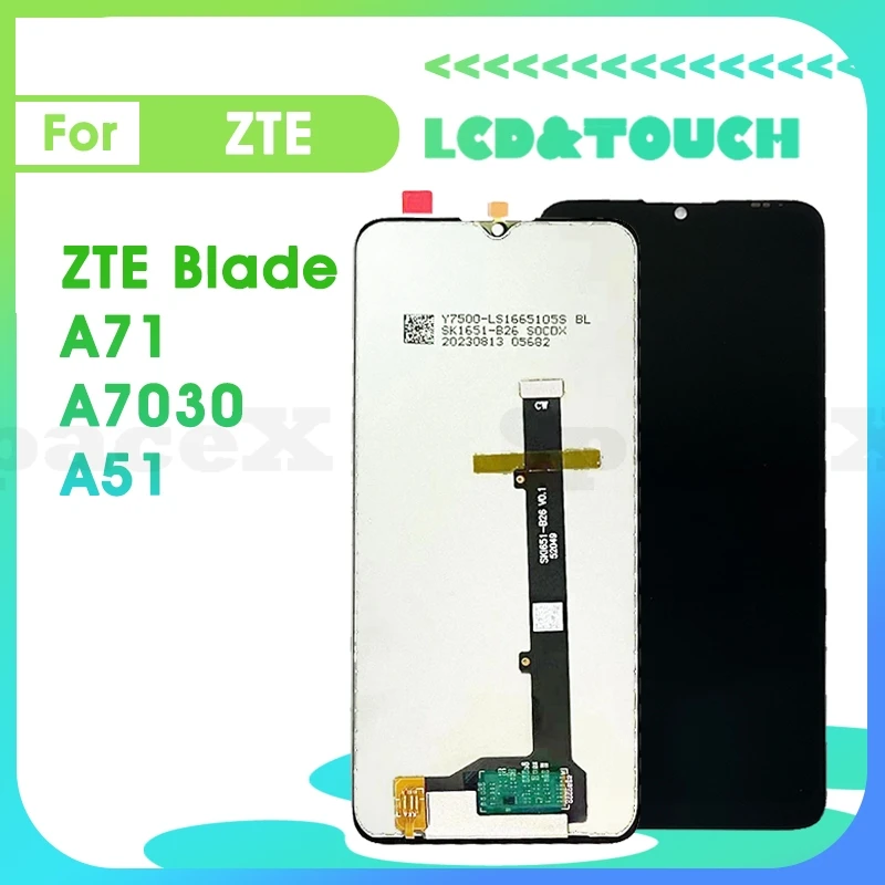 

A7030 6.52"Original For ZTE Blade A51 LCD A71 A7030 LCD Display Touch Digitizer Assembly Replace Screen lcd ZTE A71 lcd