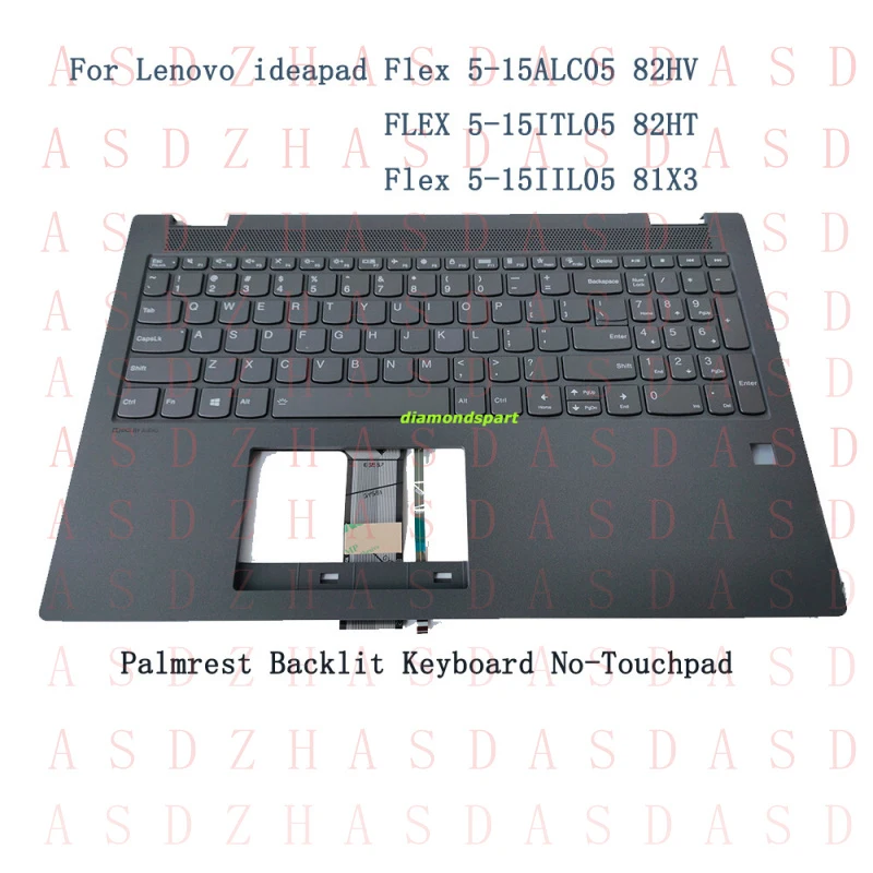 Z  NEW For Flex 5-15ALC05 15ITL05 Laptop (ideapad)- 82HV Palmrest Backlit Keyboard