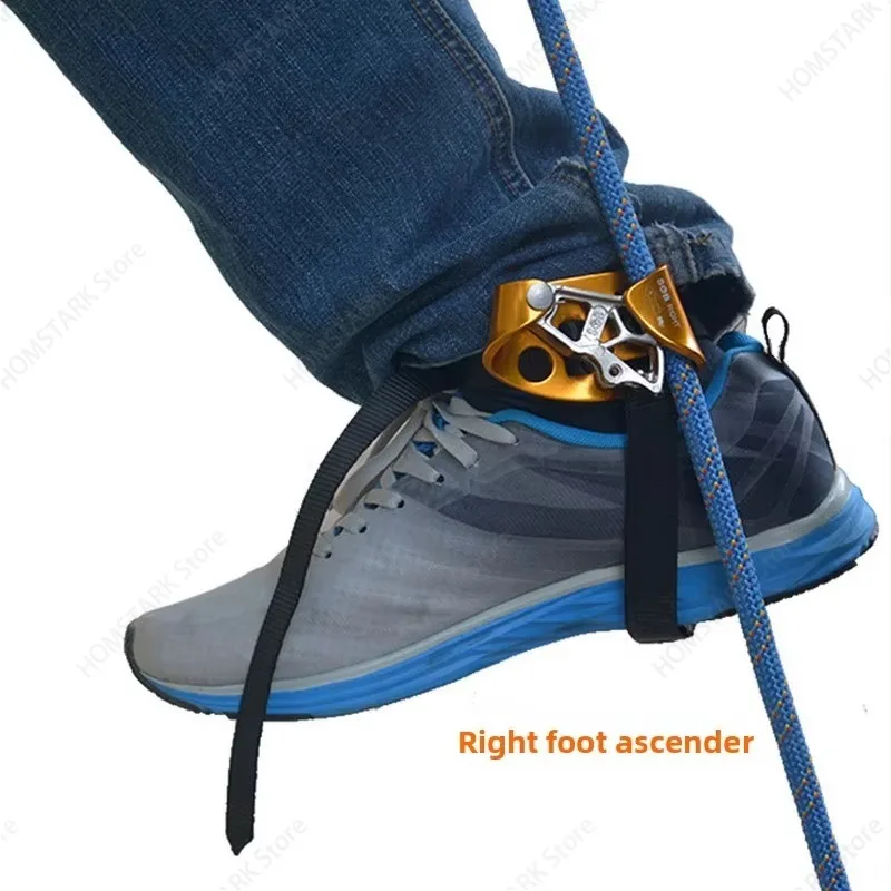 Rock Climbing Right Foot Ascender for Cave Exploration Outdoor Mountaineering Foot Riser Equipment