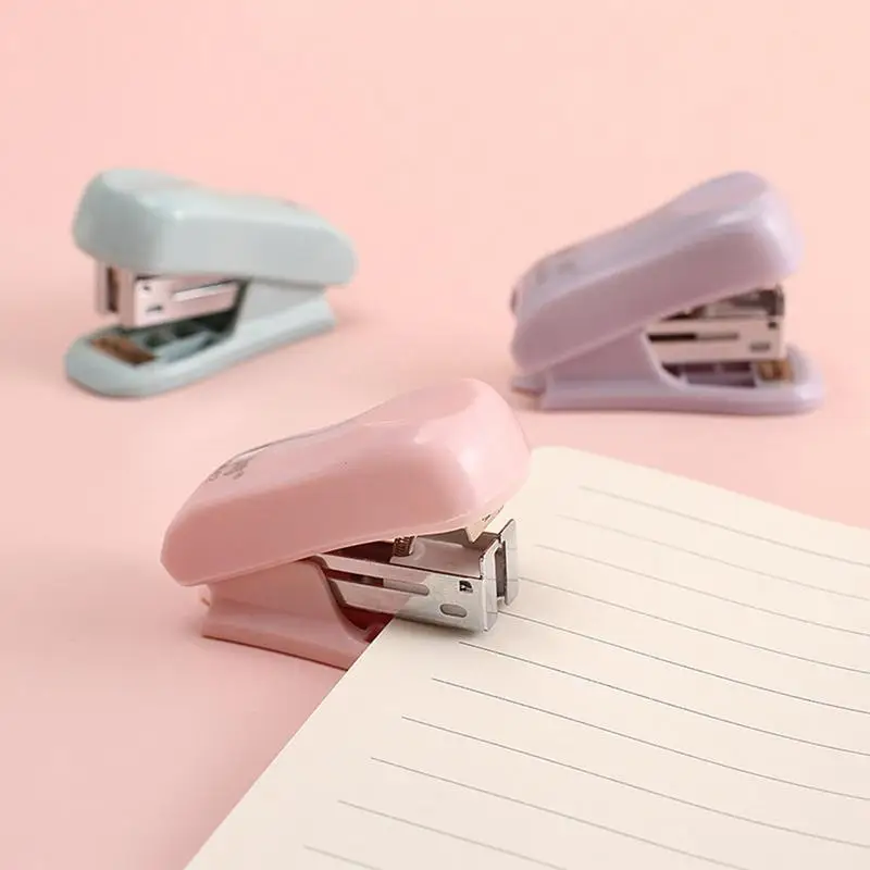 Stapler And Staple Handheld Staplers For Desk Mini Stapler Includes Built-in Staple Remover & 400 PCS Staple For Home Office