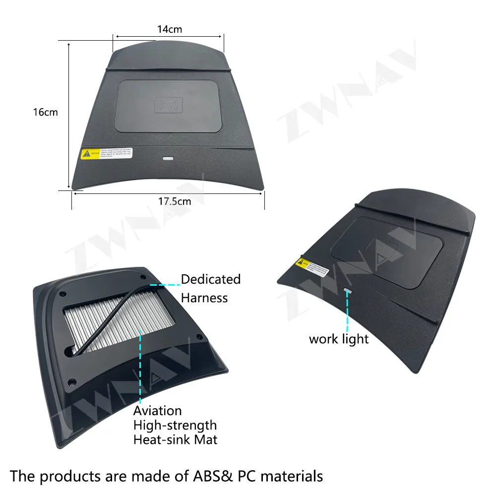 For Chevrolet Malibu XL 2016-2021 Models Embedded Inserted Center Console Charging Pad Car Upgrade Module wireless charger