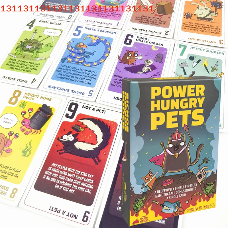 

Захватывающая карточная игра для всей семьи «Голодные питомцы», увлекательная стратегическая настольная игра