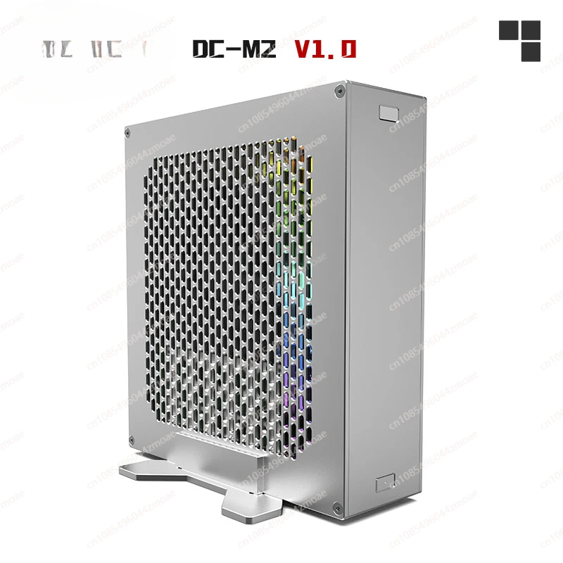 2.2-Liter mini DC-M2 core display itx chassis, supports built-in DC power supply