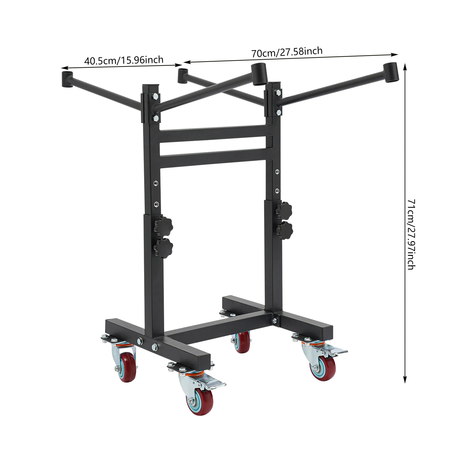 Folding Chair Rack 200Lbs Heavy Duty Folding Chair Storage Rack with 2 Lockable Wheels Hold up to 12 Folding Chairs for Schools