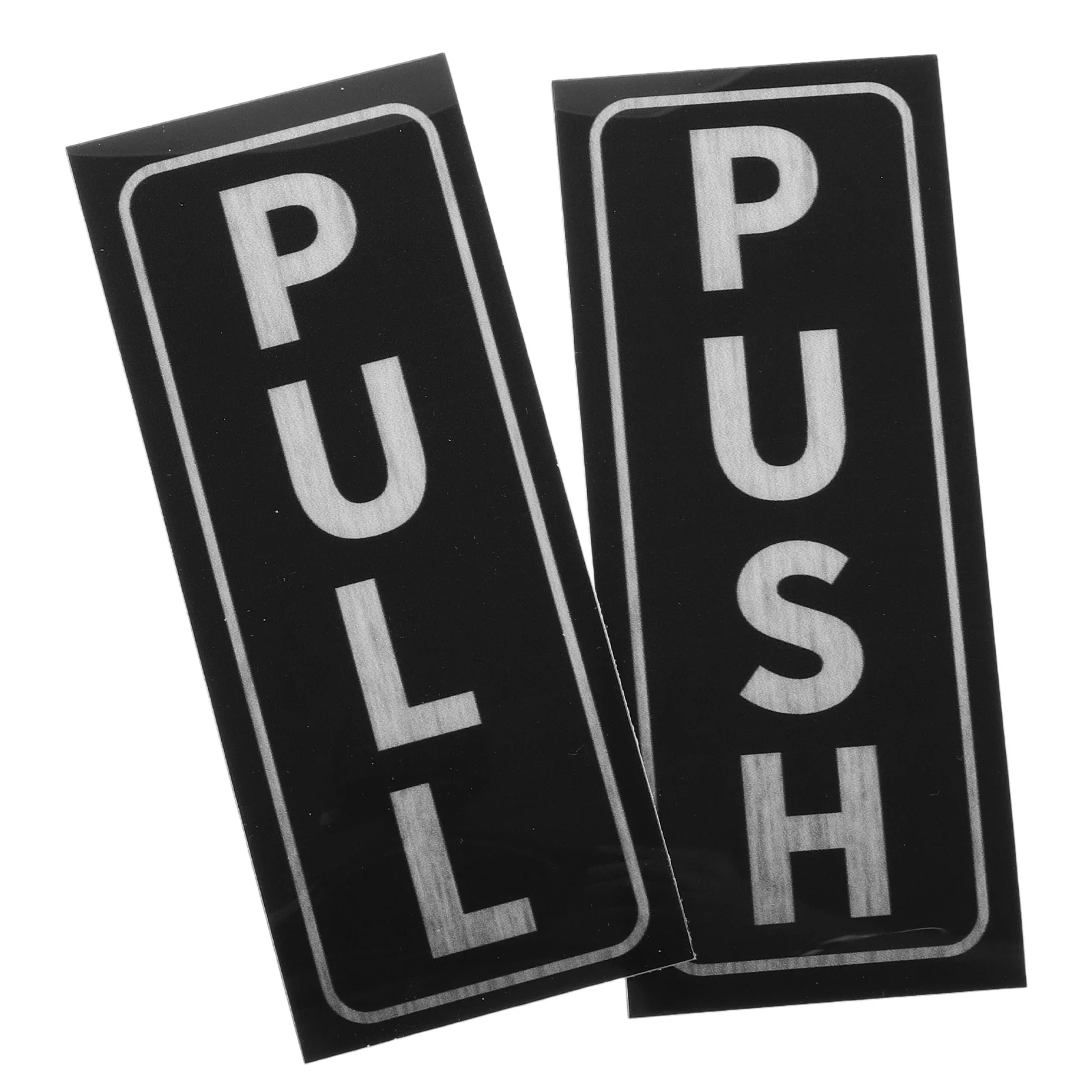 

2 Pcs Sliding Door Signs Stickers Direction Label Glass Pvc Indicator for Push Pull