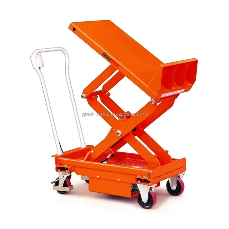 Factory Direct Sale Portable Durable Tilt Hydraulic Scissor Lift Cart Trolley Platform Lift Table