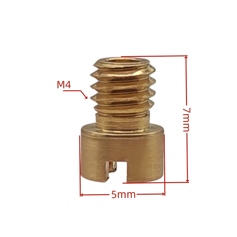 20pcs / 10pcs M4 Main Jet 4mm For GY6 50cc 139QMB Mikuni Keihin Carburetor CVK24~26 PZ19 Round Head Injectors Nozzle