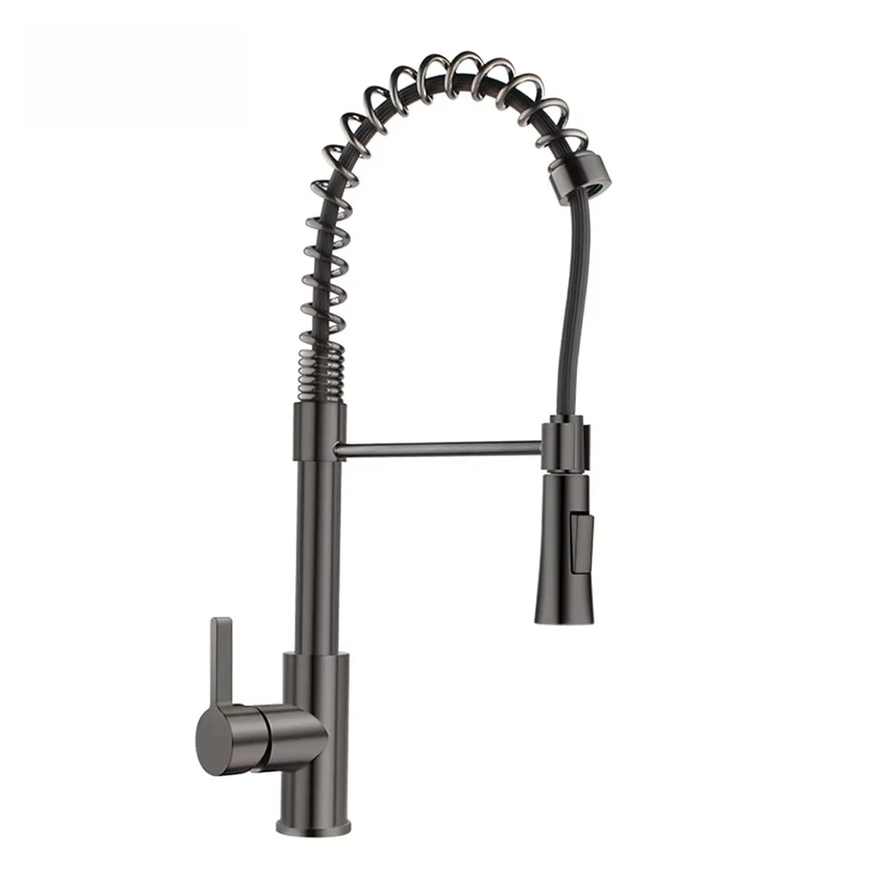 

High- Arc Spring Single Handle Pull Down Spray Kitchen Sink Faucets for the Kitchen Sink in USA Inventory
