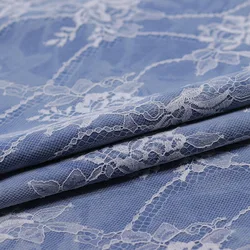 Fashion Lace With Tie Dyed Jeans Bonding Fabric Thick High End Sewing Coat Dress Pants DIY Handcrafts Indigo Denim Fabrics Telas