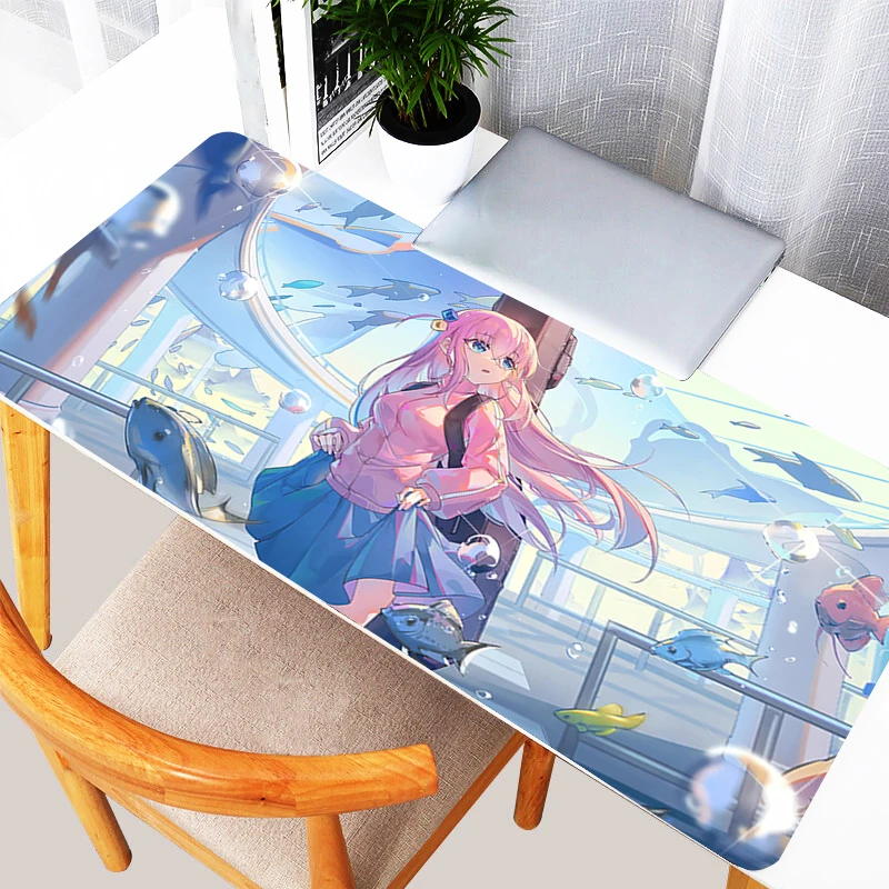 kawaii Mouse Pad B-bocchi The R-rock E-sports Gaming Accessories Office Computer Desk Mat Gamer Keyboard Mat Cute Anime Mousepad